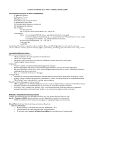 constitutional law OUTLINE