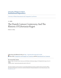 The Danish Cartoon Controversy And The Rhetoric Of Libertarian