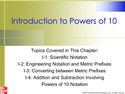 Introduction to Powers of 10