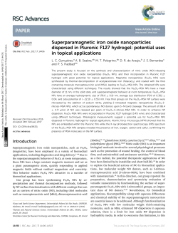 Superparamagnetic iron oxide nanoparticles