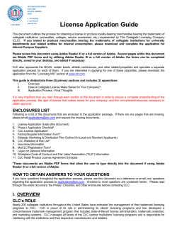 CLC License Application Retail