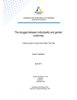 The struggle between individuality and gender conformity