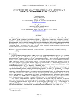 using augmented reality to reinforce vivid memories and produce a