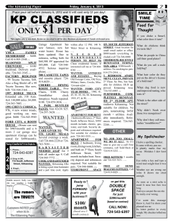 month - Kittanning Paper