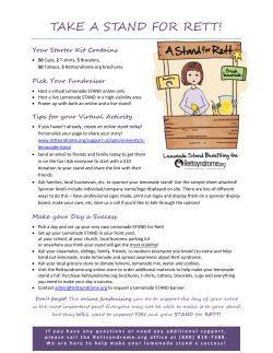 take a stand for rett!