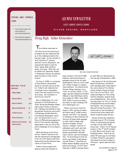 Spring and Summer 2008 - St Andrew Catholic Church