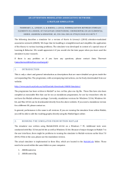 an attention-modulated associative network &ndash; a matlab simulator 1