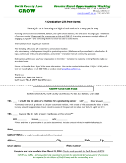 Community Graduation Gift Sign-up