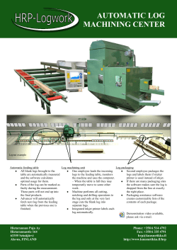 HRP-Logwork - Automaattinen hirrenty&ouml;st&ouml;linja