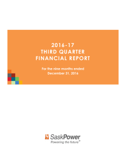 2016-17 3rd Quarter Report
