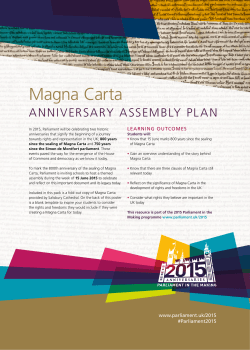Magna Carta - Parliament UK