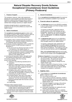 TCO SDA Guidelines - Primary Producer/Small business