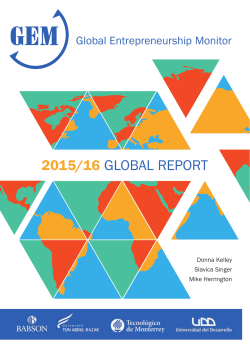 Global Entrepreneurship Monitor