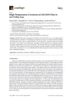 High-Temperature Corrosion of AlCrSiN Film in Ar-1%SO2 Gas