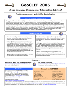 GeoCLEF 2005 - Information Retrieval