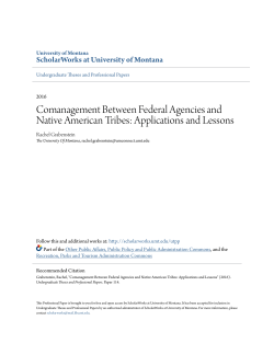 Comanagement Between Federal Agencies and Native American