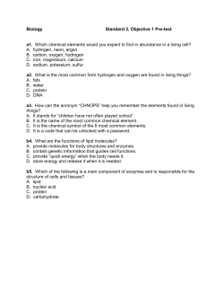 S2O1 Pretest - SunsetRidgeMSBiology