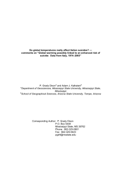 Do global temperatures really affect Italian suicides? &mdash; comments on