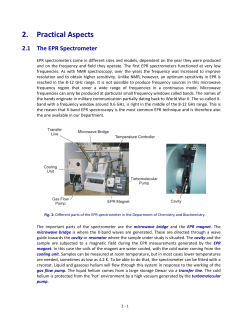 Practical Aspects of Measuring EPR Spectra