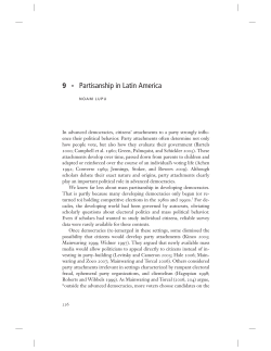 Partisanship in Latin America | Party vote
