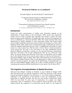 Structural Salience as a Landmark