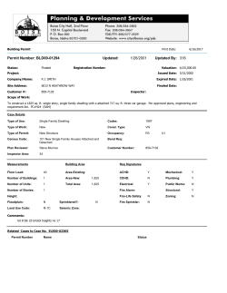 Updated: Updated By: 1/26/2001 316 Permit Number: BLD00