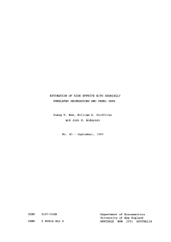 ESTIMATION OF RISK EFFECTS WITH SEEMINGLY