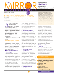 Behavior Changes in IDIC(15)