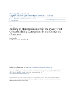 Building an Honors Education for the Twenty