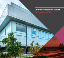 District Courts of New Zealand Annual Report 2015