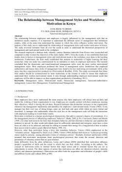 The Relationship between Management Styles and Workforce