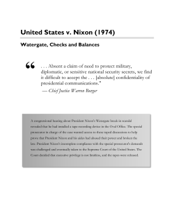 United States v. Nixon (1974)