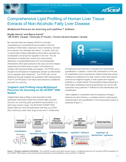 Comprehensive Lipid Profiling of Human Liver Tissue Extracts