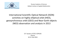 International Scientific Optical Network (ISON) activities on highly