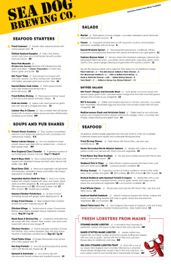 Menu - Sea Dog Brewing Company