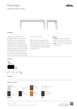 Plate Table - JEB Furniture Solutions