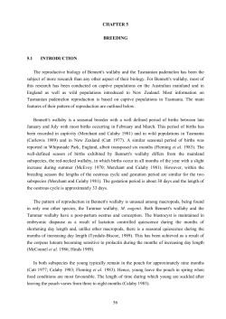 56 CHAPTER 5 BREEDING 5.1 INTRODUCTION The reproductive