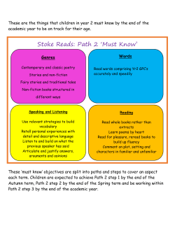 Stoke Reads: Path 2 `Must Know`