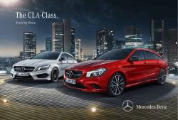 The CLA-Class. - Mercedes