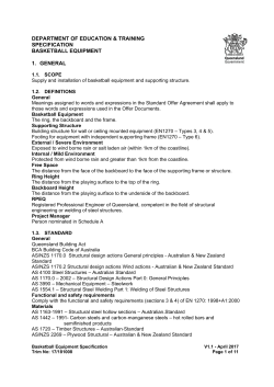 Basketball Equipment Specification V1.1