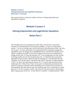 Module 2 Lesson 3 Part 1 Transcript