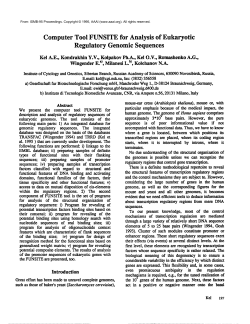 Computer Tool FUNSITE for Analysis of Eukaryotic Regulatory