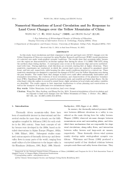 Numerical Simulations of Local Circulation and Its Response to