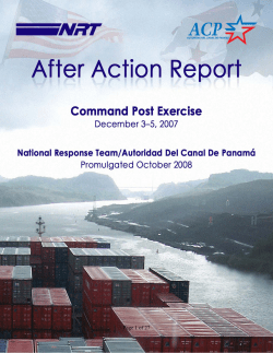Command Post Exercise After Action Report