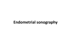 Endometrial sonography