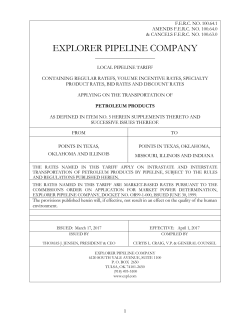 FERC No. 100.64.1 - Explorer Pipeline