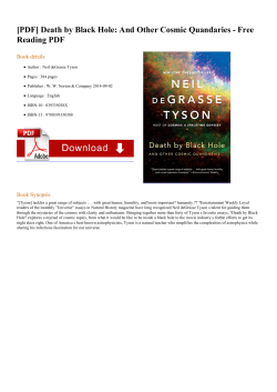 Death by Black Hole: And Other Cosmic