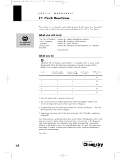 Activity  - School Science