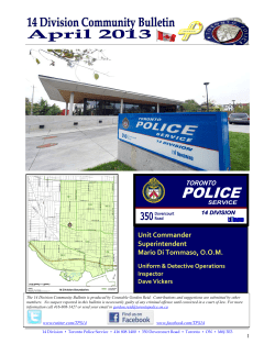 Unit Commander Superintendent Mario Di Tommaso, O.O.M.