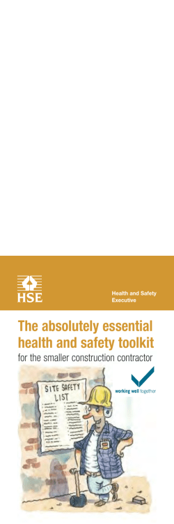 The absolutely essential health and safety toolkit for the smaller